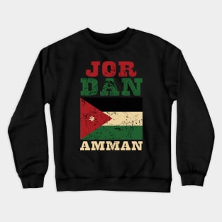 Flag of Jordan Crewneck Sweatshirt